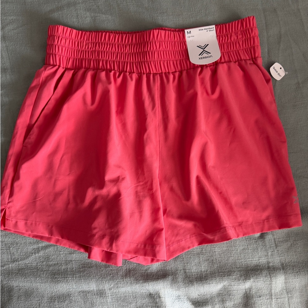 Xersion Women's Vibrant Coral Pink Athletic Shorts